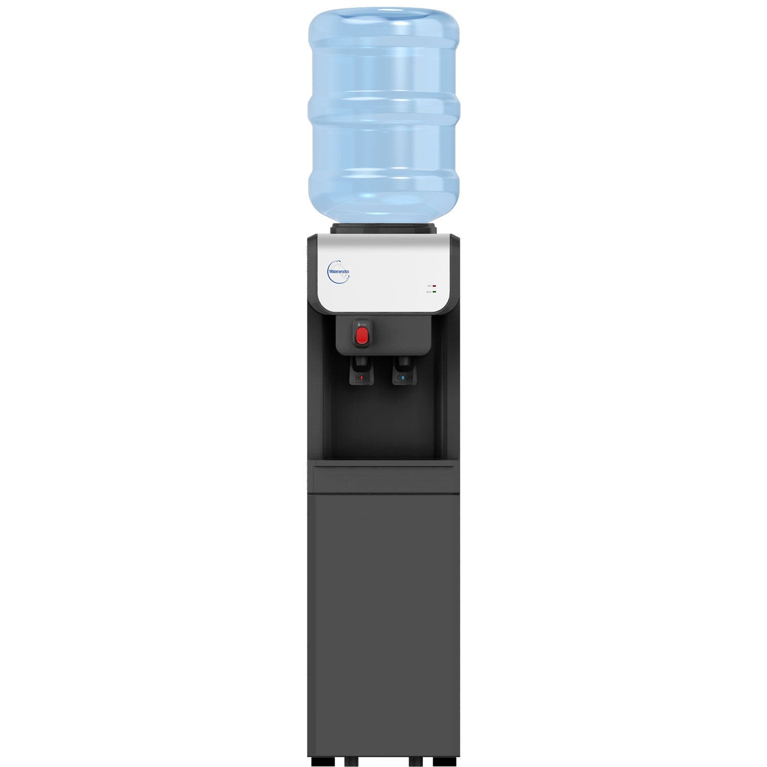 Black Aquafresh Freestanding Water Cooler