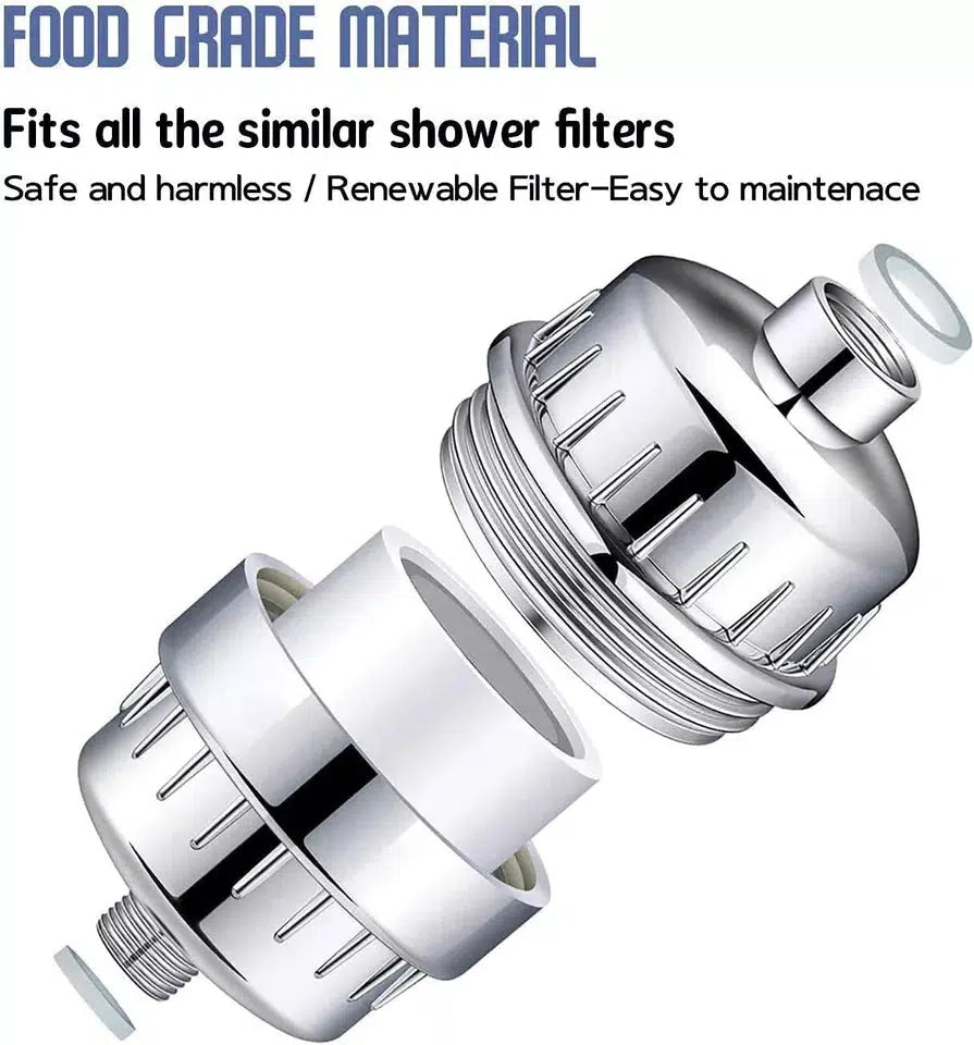 High Output Chrome Shower Filter