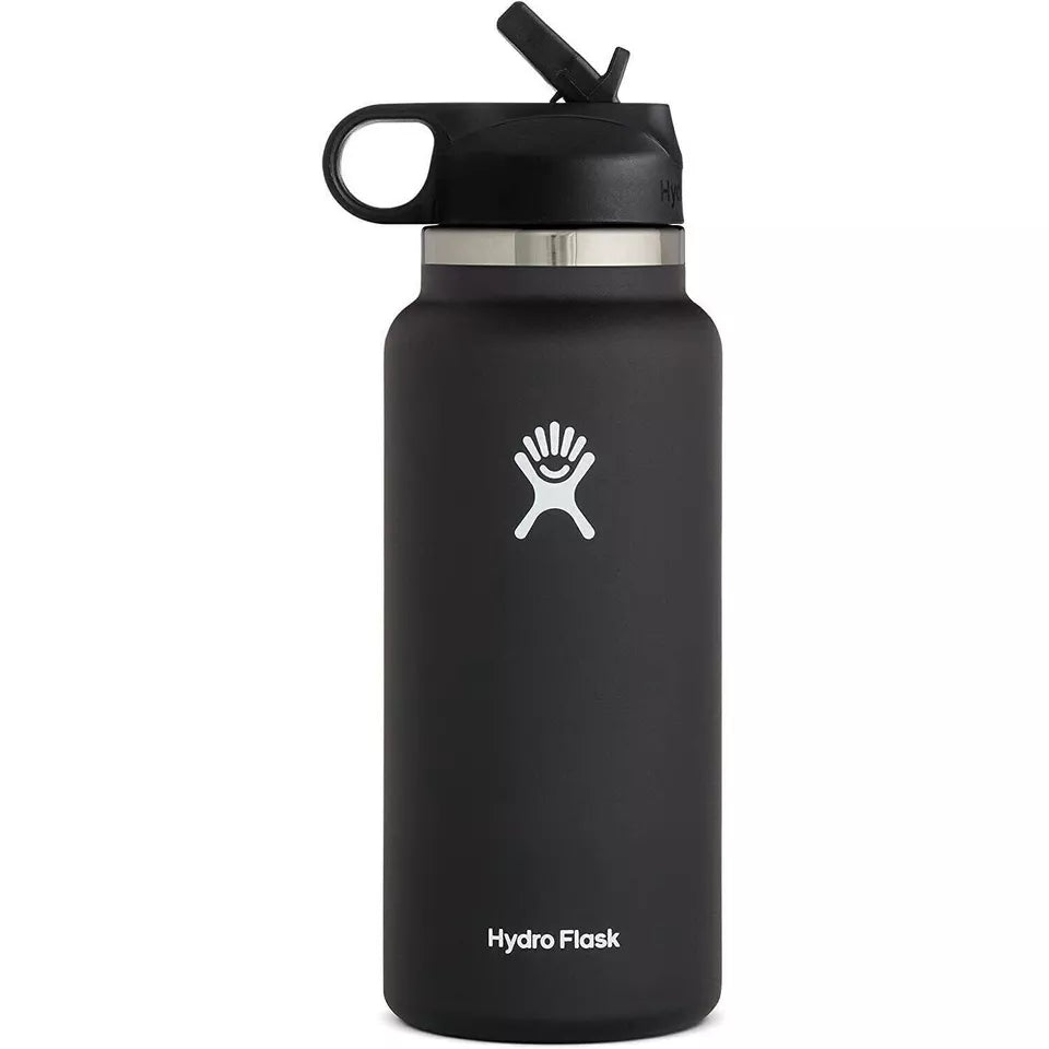 Hydro Flask 40oz Sport Water Bottle Stainless Steel Wide Mouth with Straw