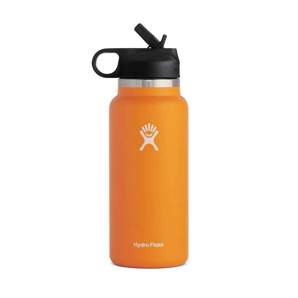 Hydro Flask 40oz Sport Water Bottle Stainless Steel Wide Mouth with Straw