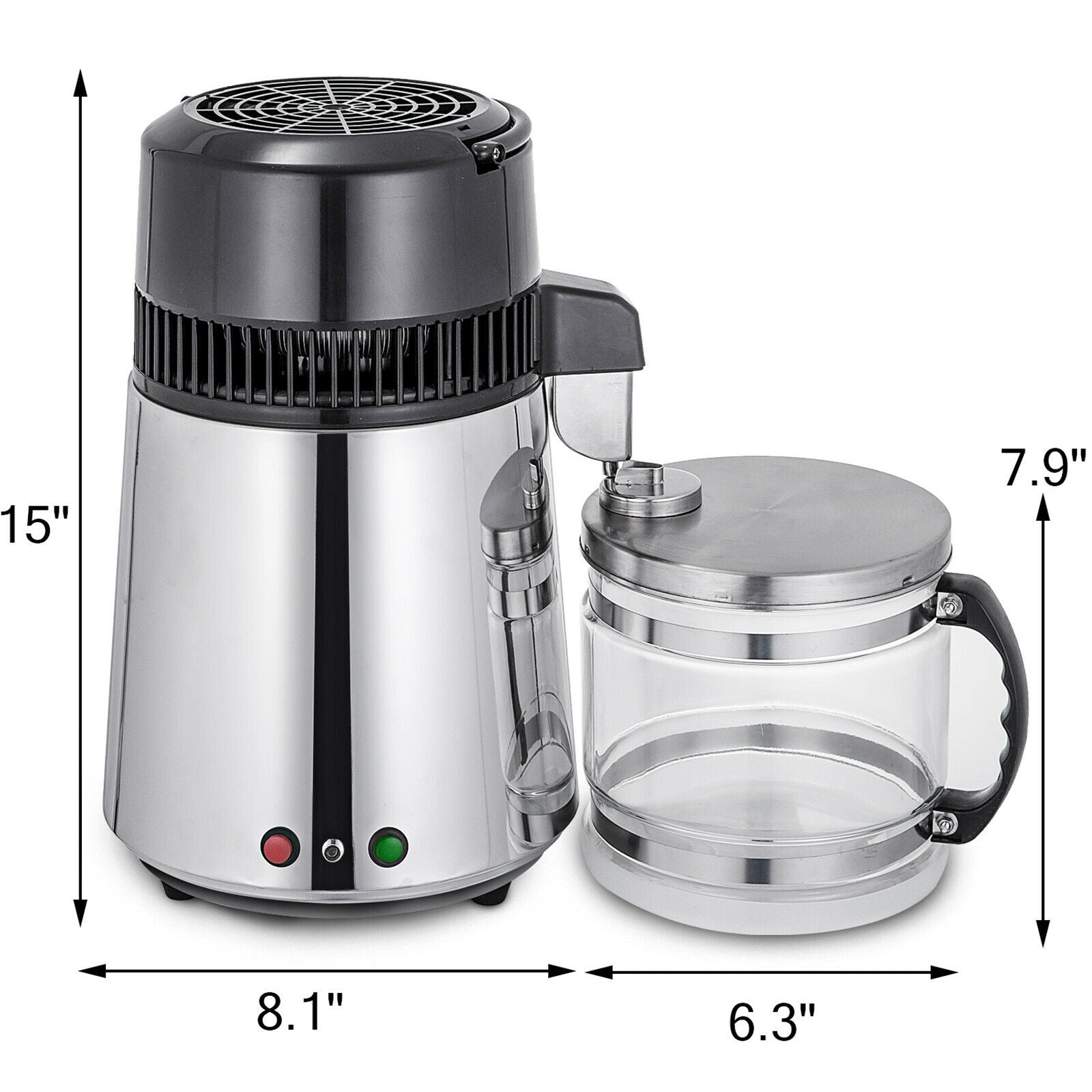 Silver Drinking Water Steam Purifier And Water Distiller