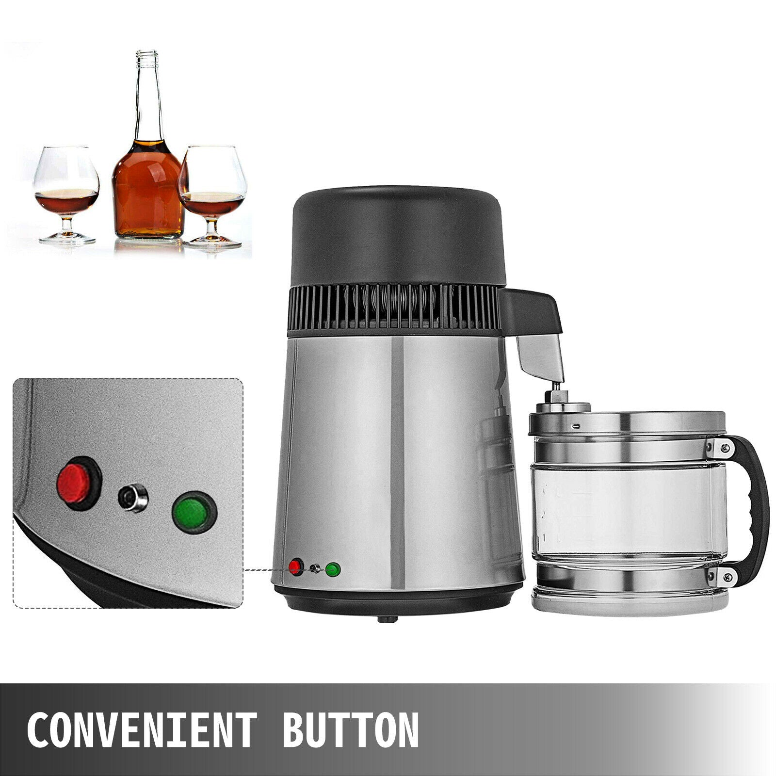 Silver Drinking Water Steam Purifier And Water Distiller