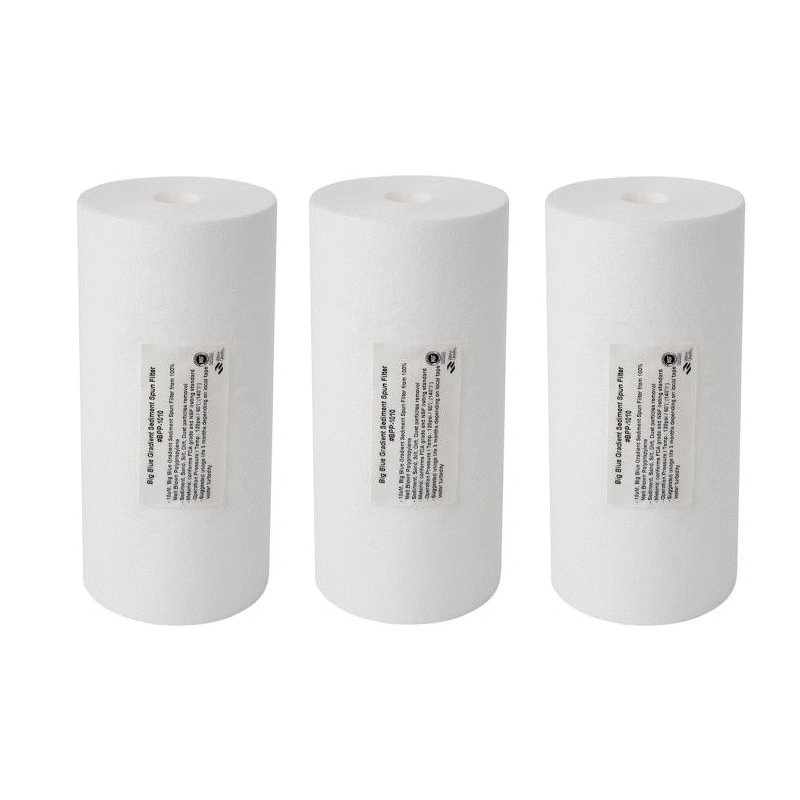 Triple Big White/Blue Polyspun Sediment Filter Cartridge MWF 20″ x 4.5″