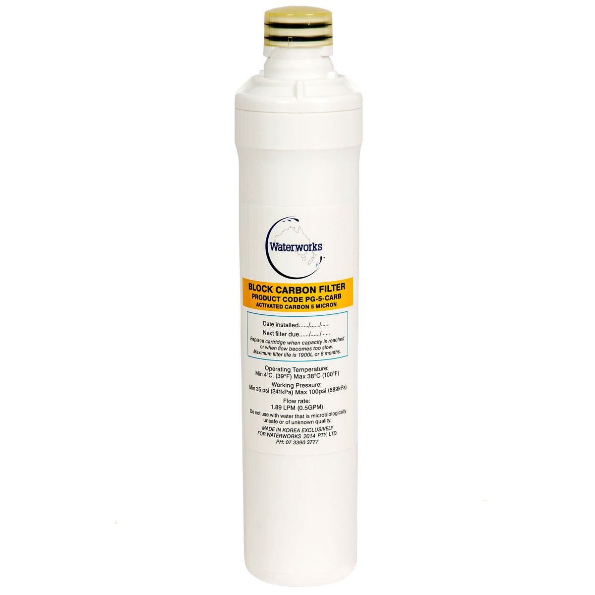 Undersink 5 Micron Carbon Filter Cartridge