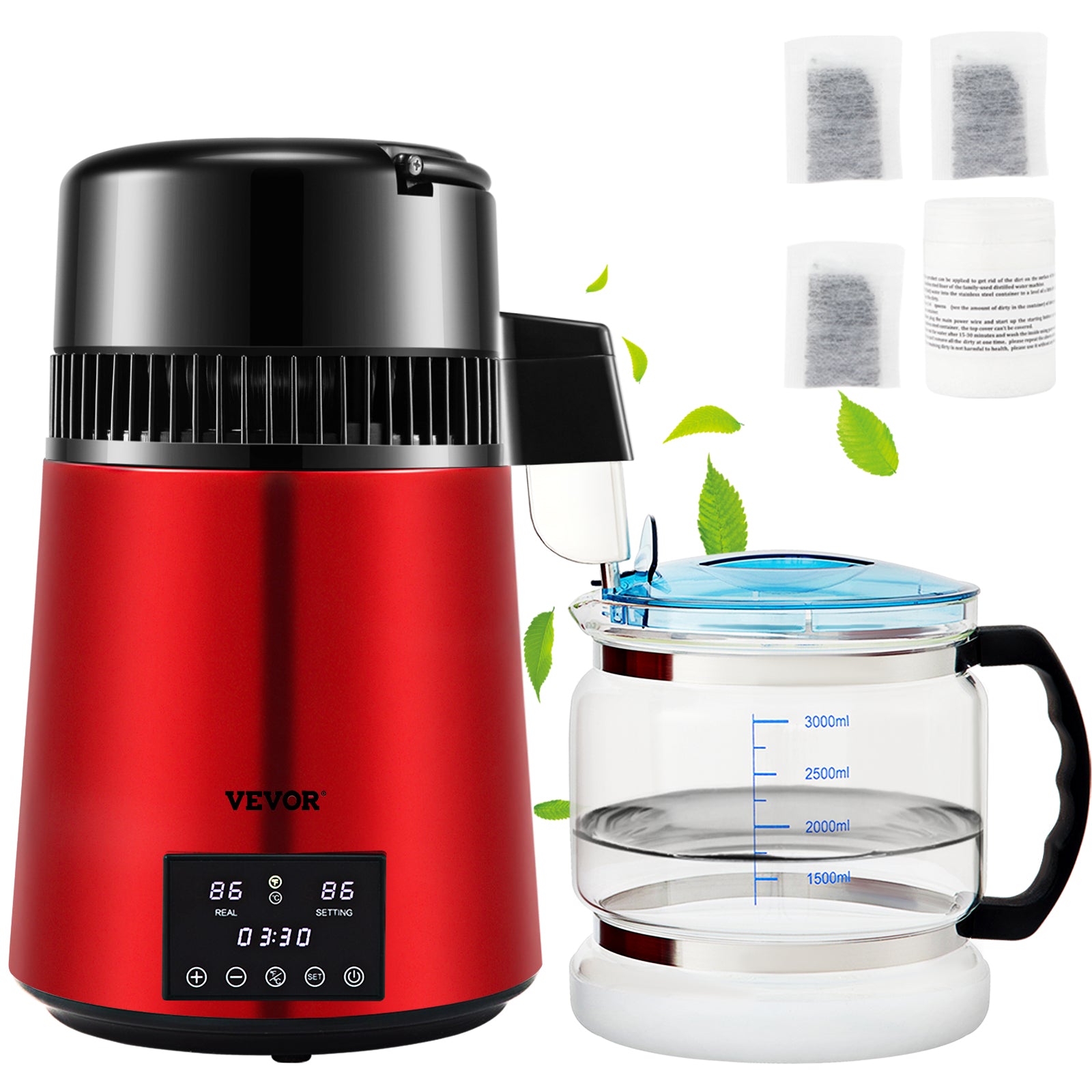 Silver Drinking Water Steam Purifier And Water Distiller